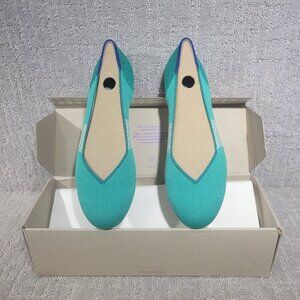 Rothy’s The Flat Green Calypso Slip On Flat Shoes Womens Multiple Sizes Retired